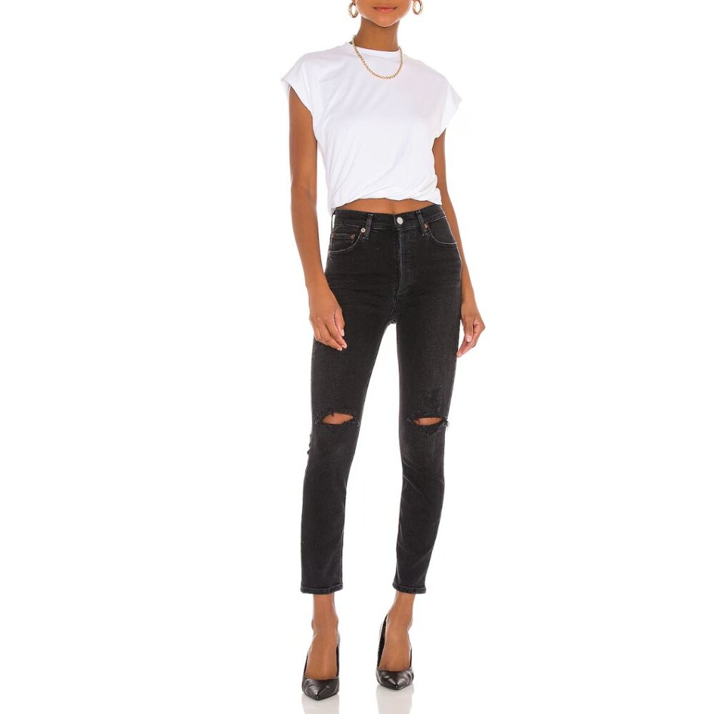 Agolde Denim Jeans Nico High Rise Slim Size 27